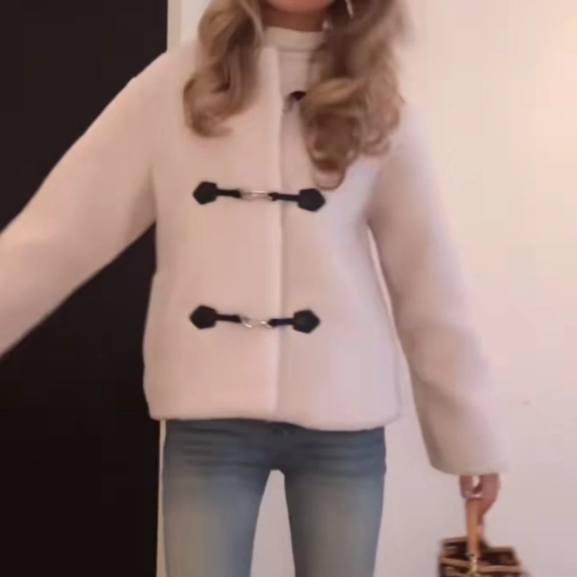 Beige teddyjacka  - 1