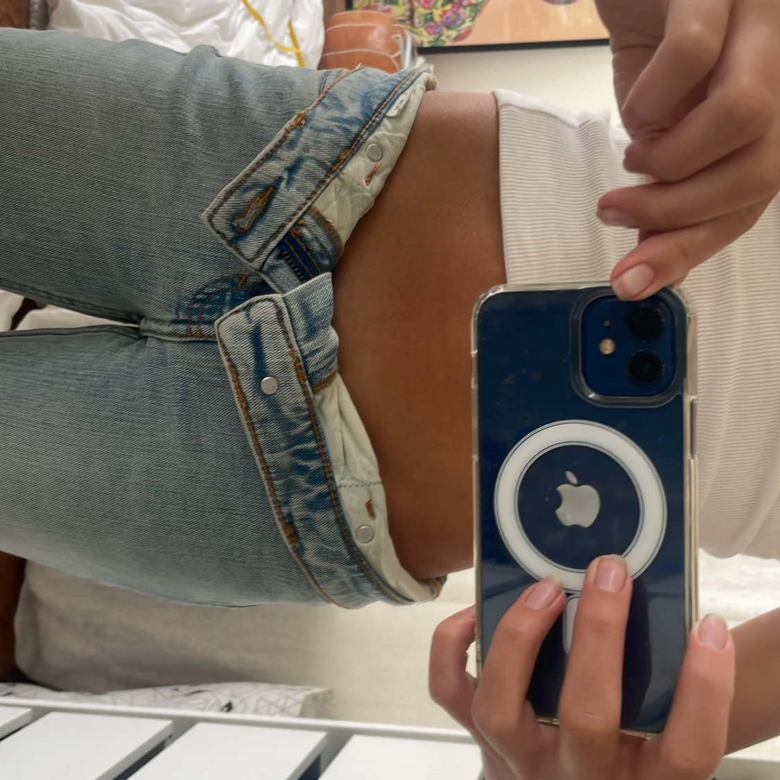 Ljusblå bootcut jeans från Levi's - 1