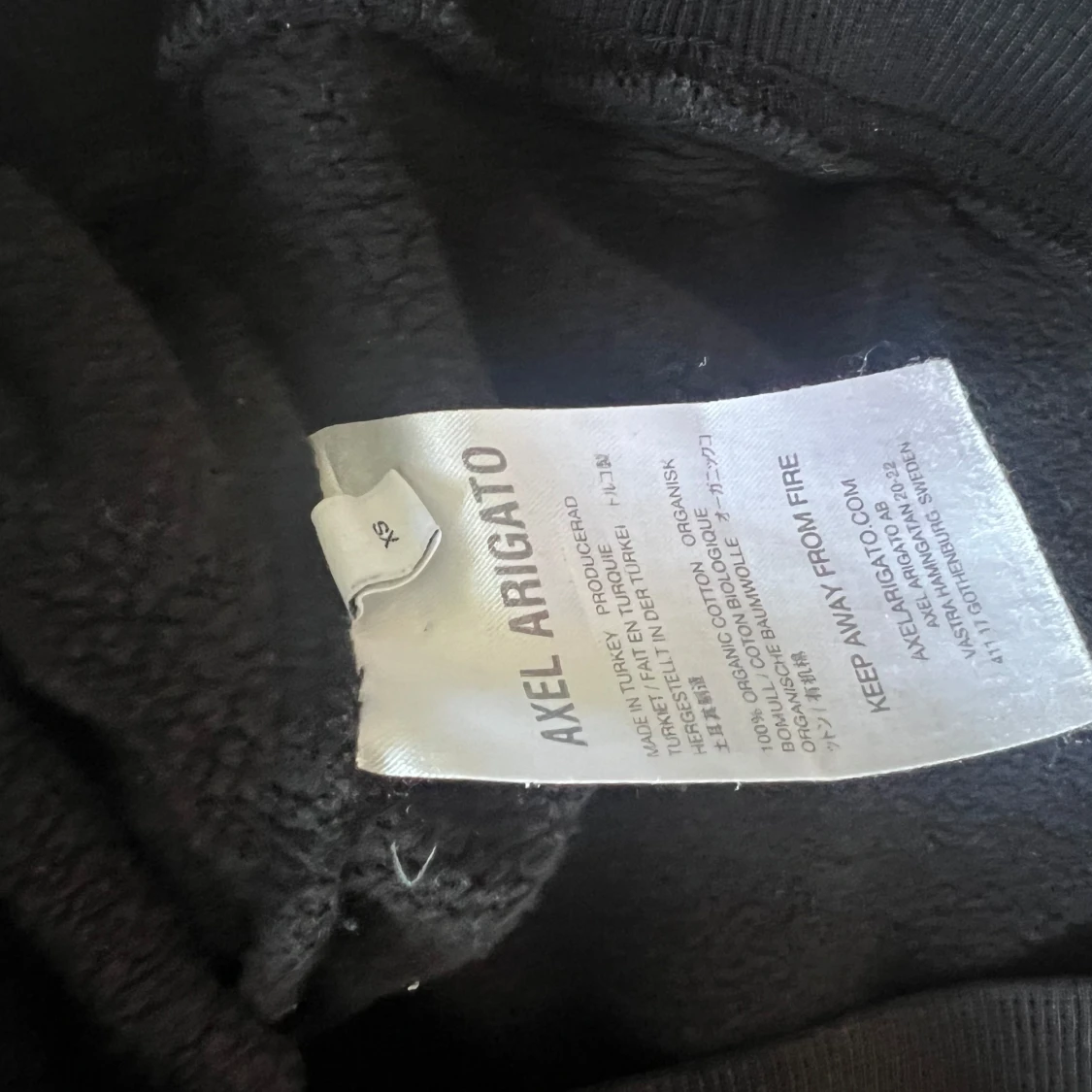 Svart hoodie Axel Arigato med tryck - 3