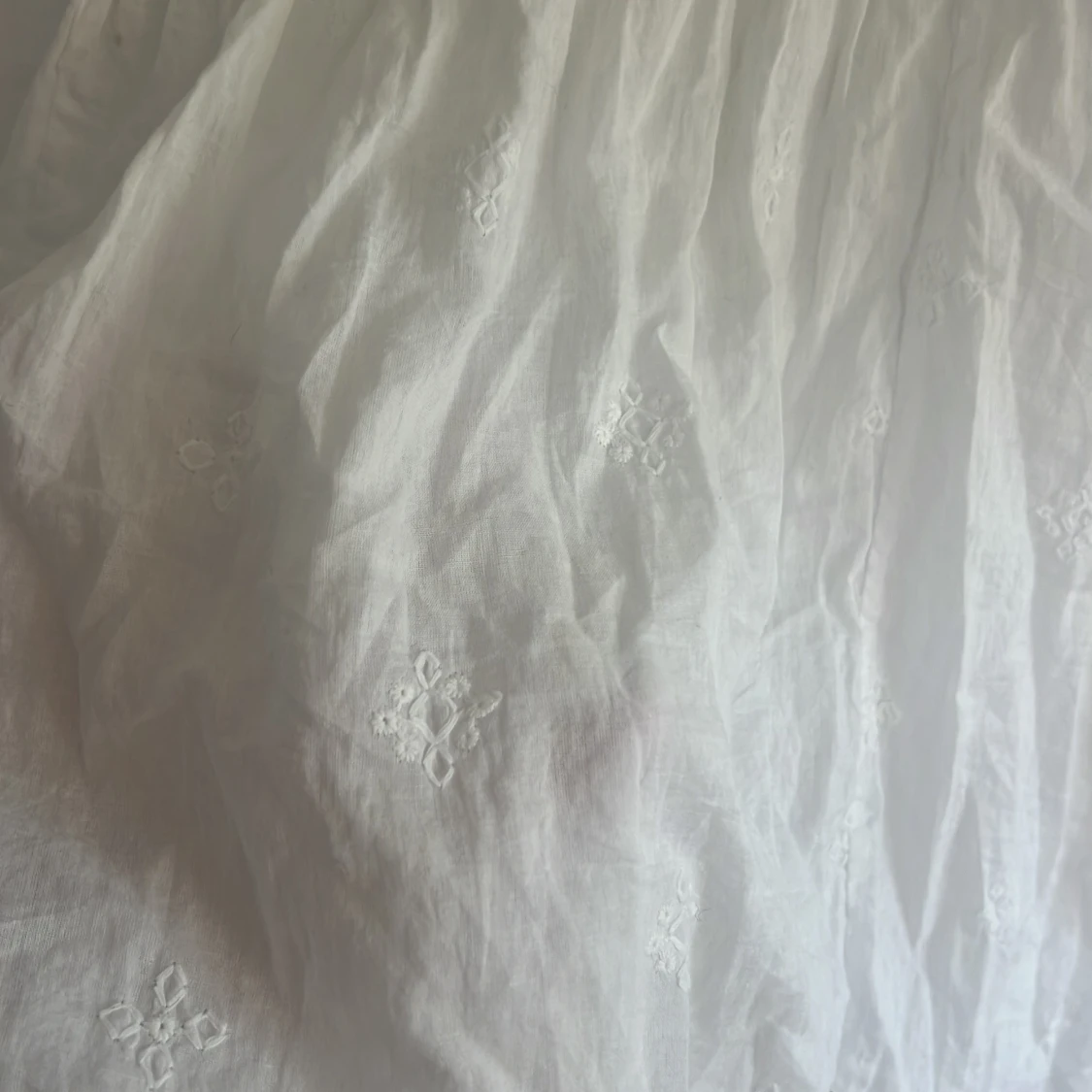 Vit Odd Molly långklänning med broderi - 2