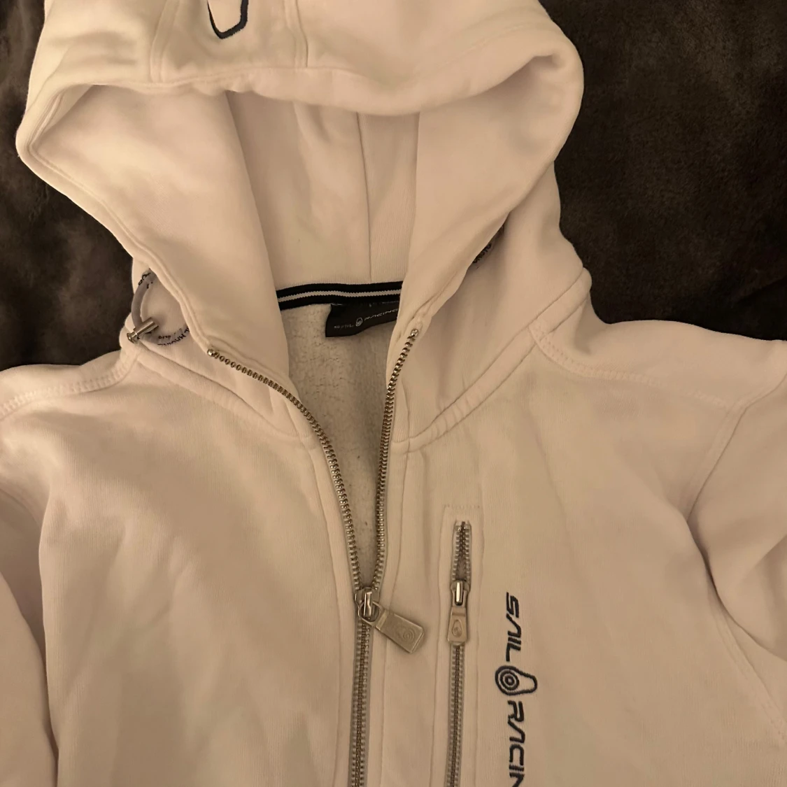 Vit hoodiejacka från Sail Racing - 1