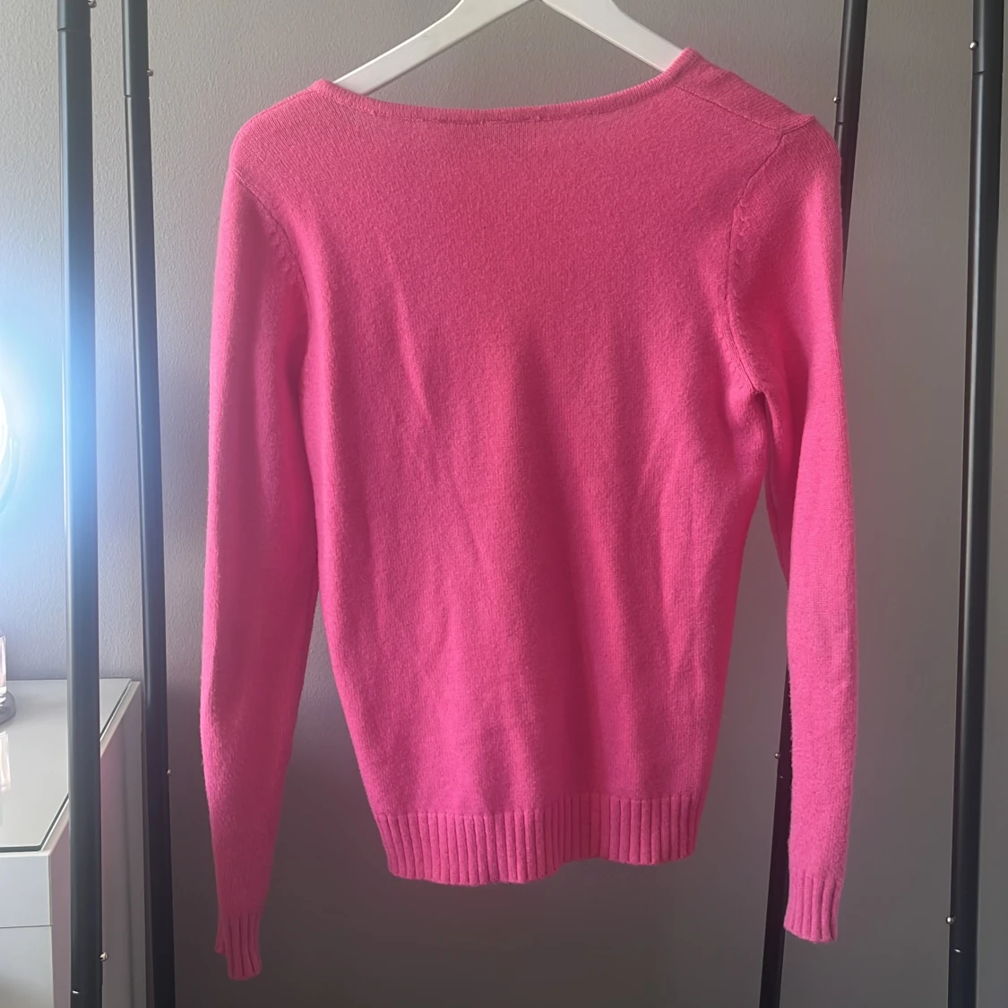 Rosa stickad tröja från VILA - 1