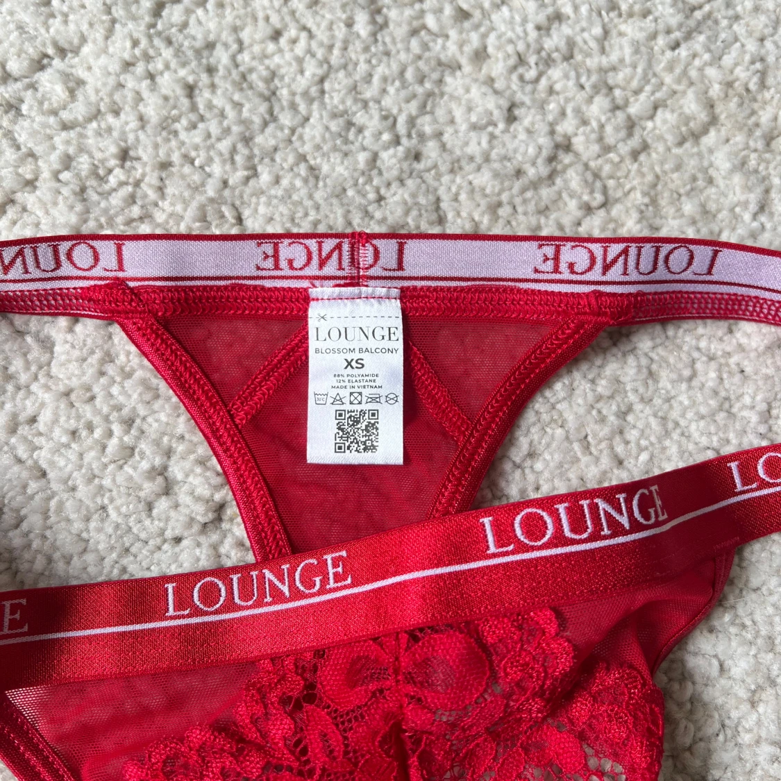 Röda lounge stringtrosor  - 2