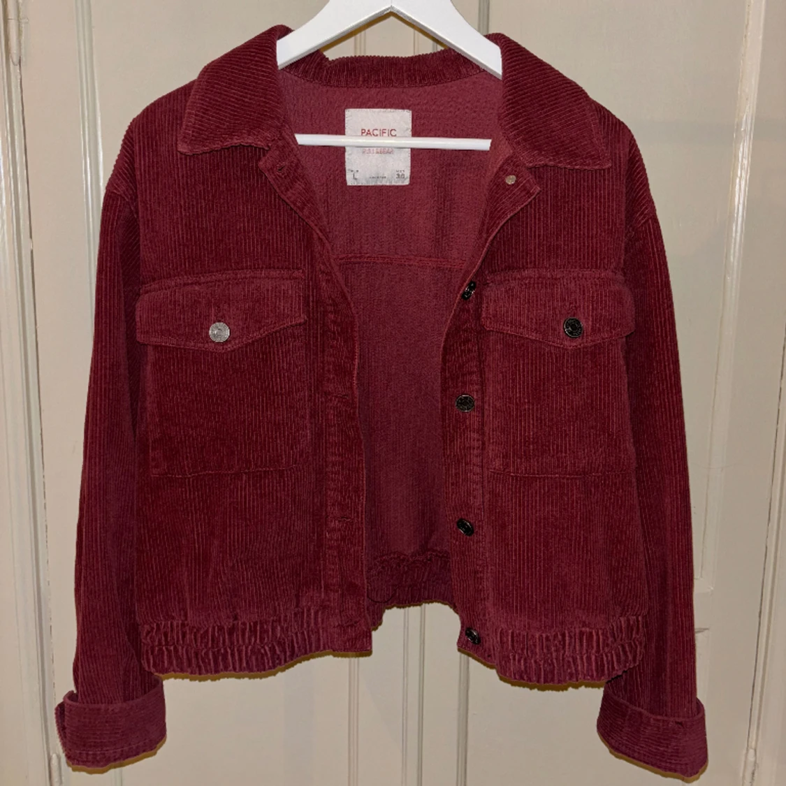 Röd manchesterjacka - 90