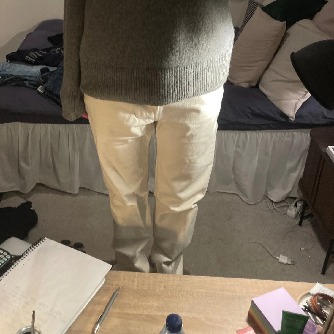 Vita oversized jeans från zara - 90