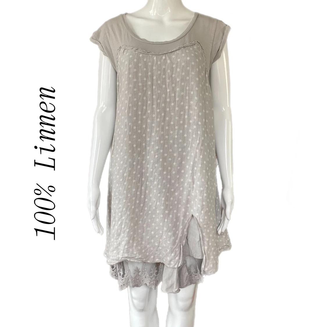 Klänning i 100% linnen