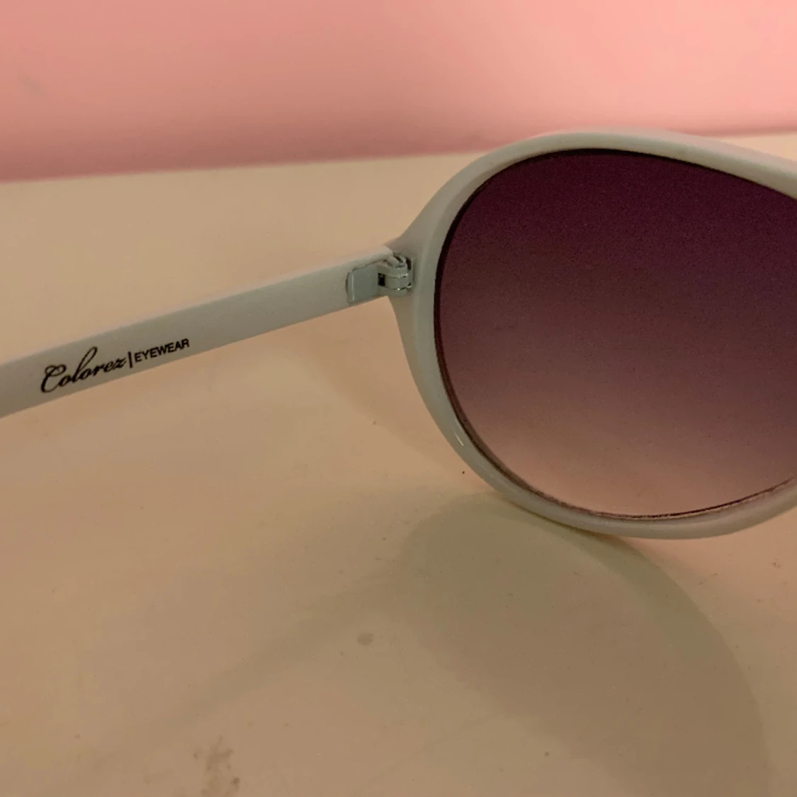 Vita Pilot Solglasögon  - 91