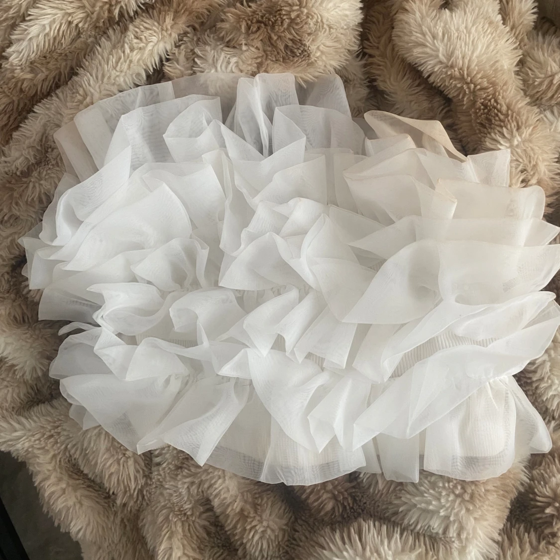 Vit fluffig topp! - 91