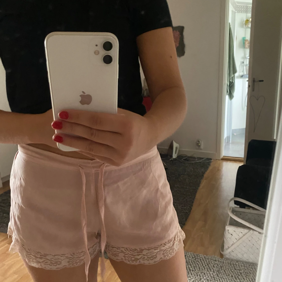 Rosa pyjamasshorts