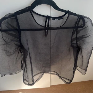 En genomskinlig festtopp - Fin topp att ha över typ ett linne  Använts ett fåtal gånger  Strl M. Från Gina  