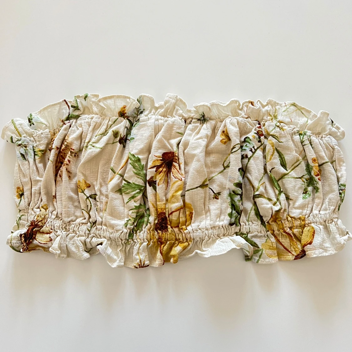 Beige blommig bandeau