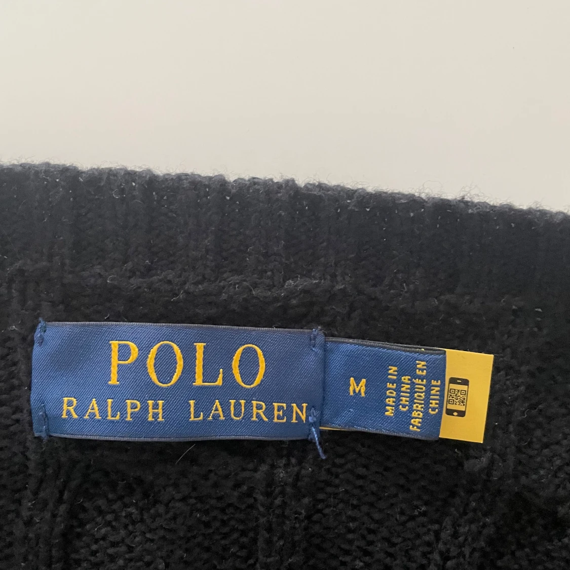 Cable knitted polo tröja  - 92