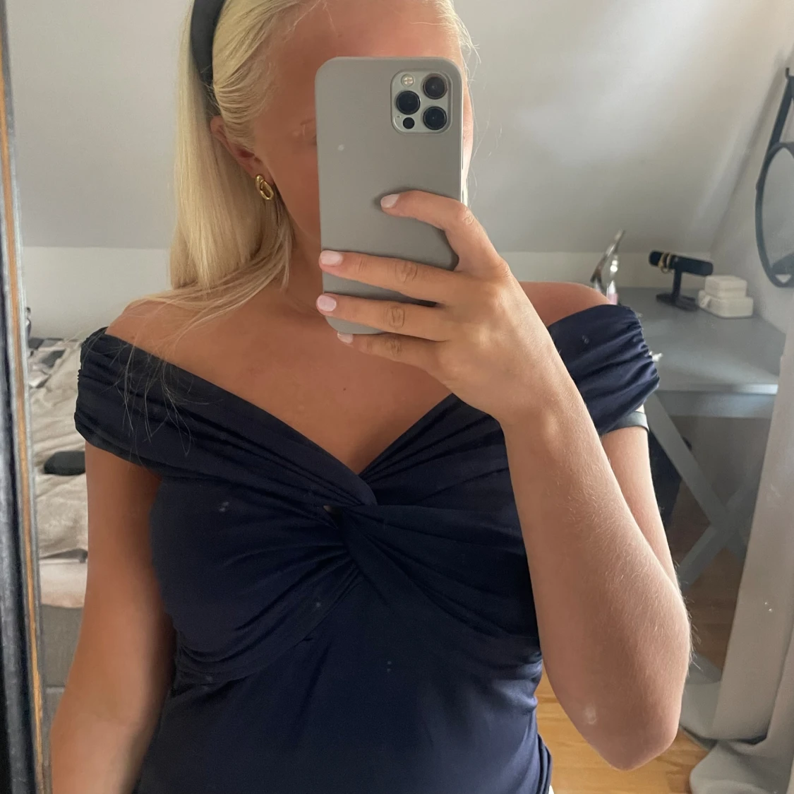 Mörkblå topp h&m - 91