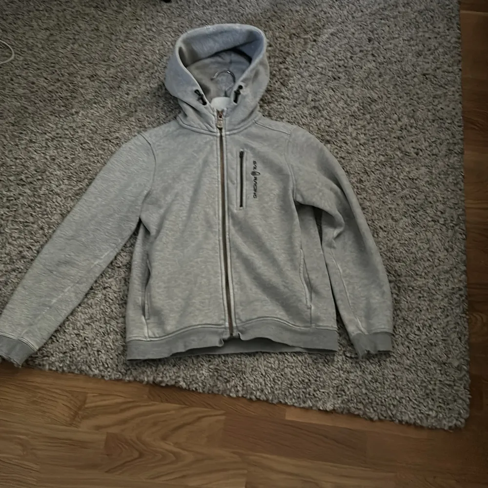 Den blåa är i jätte bra skick, den gråa har en litet hål på ena armen och en liten fläck 250 kronor styck. Hoodies.