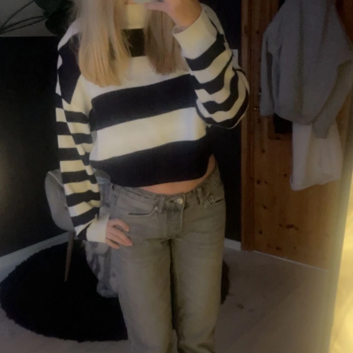 Randig stickad tröja från H&M Divided - 92