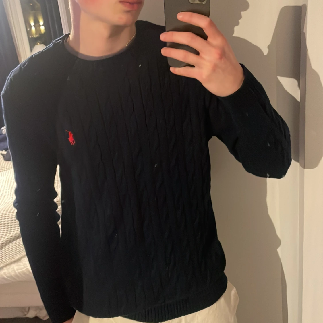 Polo Ralph Lauren kabelstickad - 90