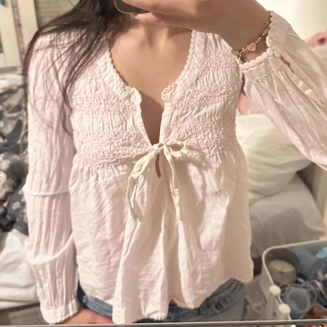 Ljus rosa Odd Molly blus - 90