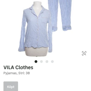 Jag SÖKER denna pyjamas från vila blå vit randig - Hej jag söker denna pyjamas i stl 38 jag har en sån skjorta fast 34 som är nu förliten. 