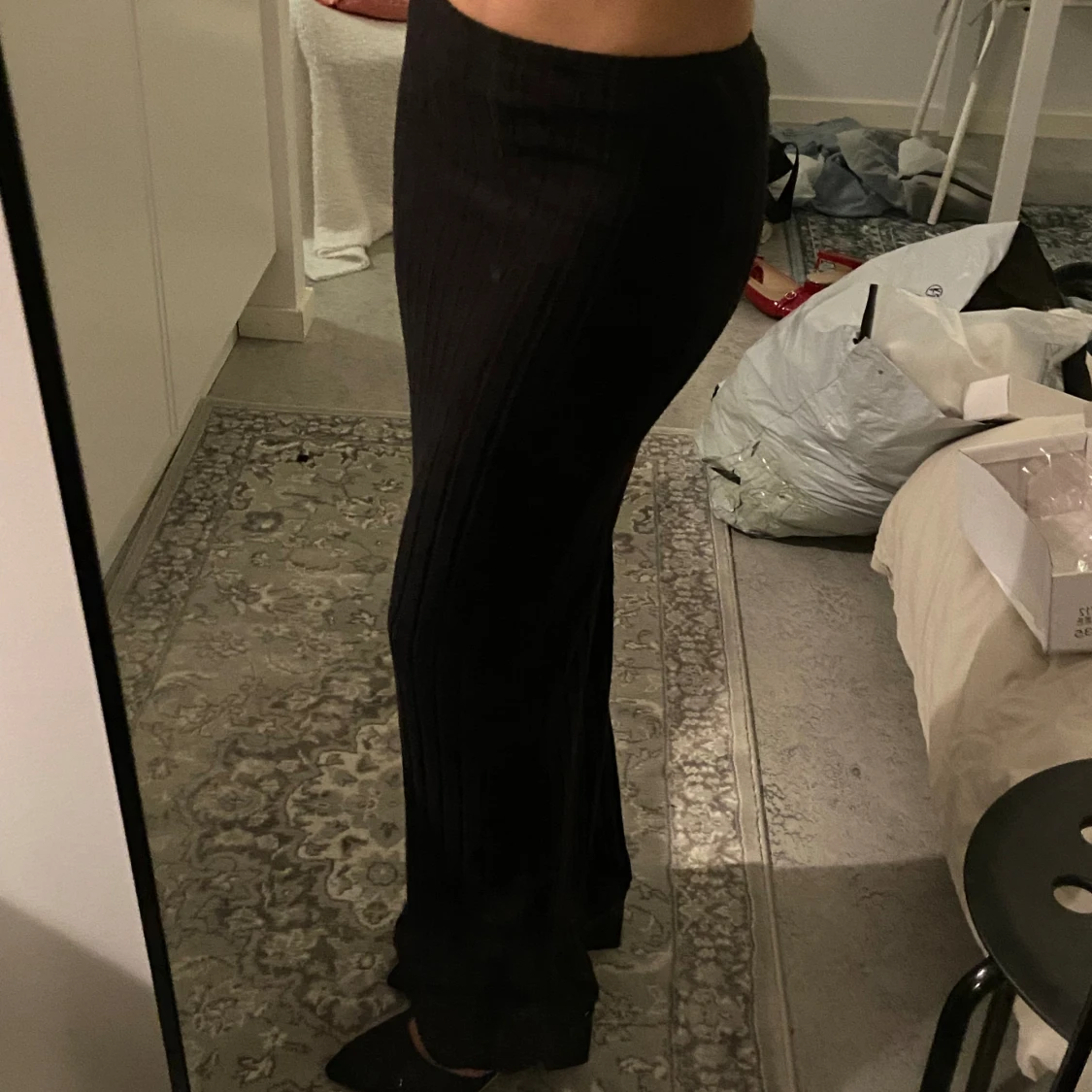 Ribbad Maxi kjol - 91