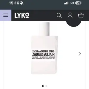 Säljer min helt nya oöppnade Zadig & Voltaire parfym då jag köpte fel doft. Den är i 100ml & köpte på Lykos hemsida för 1485kr. Kan mötas i Stockholm 