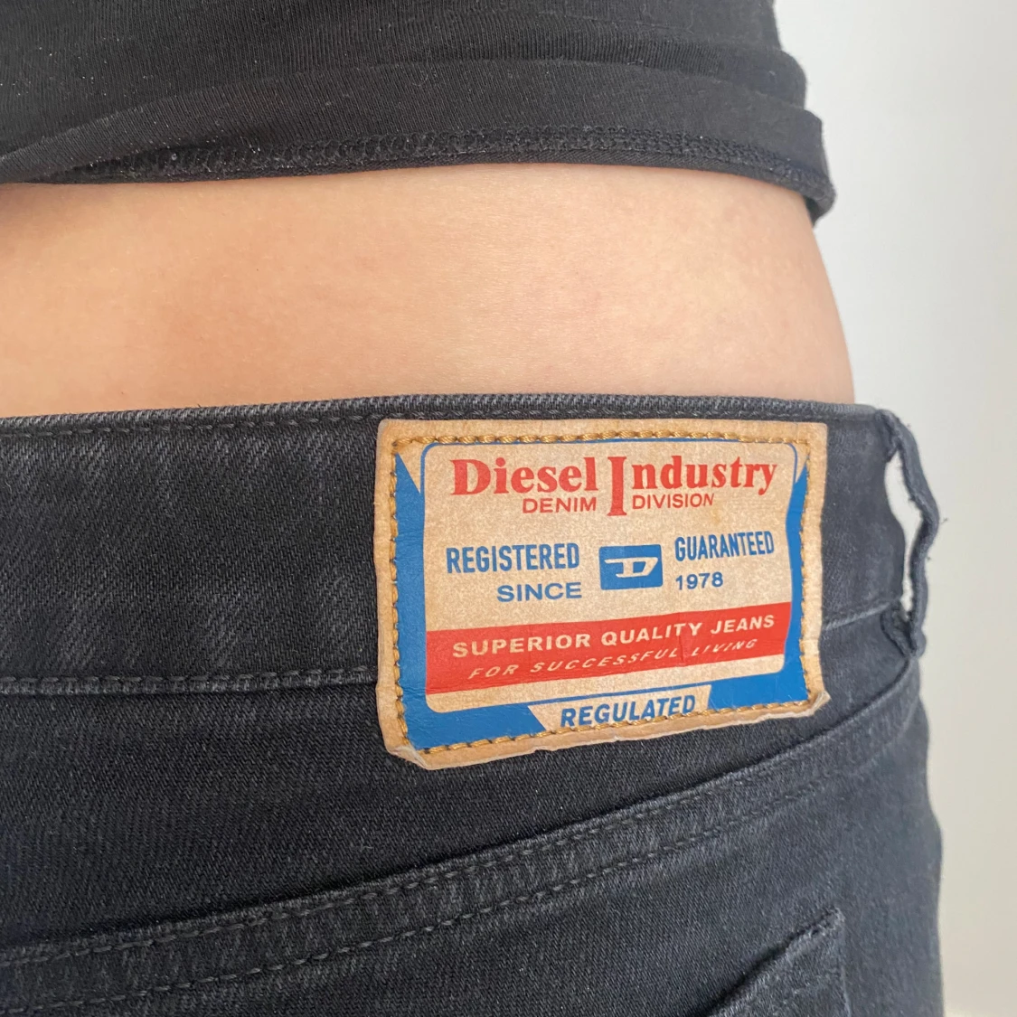 Lågmidjade bootcutjeans - 91