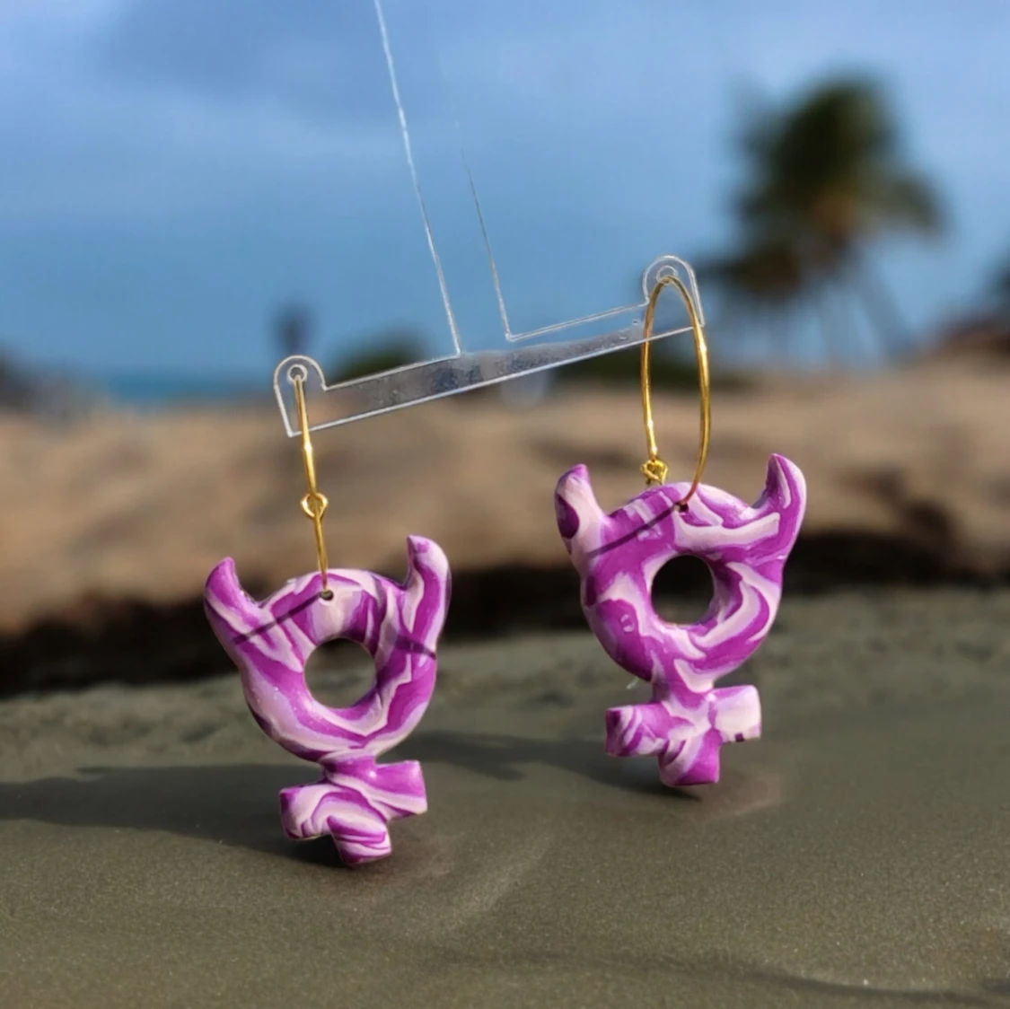 Bad girl. Polymer lera örhängen - 90