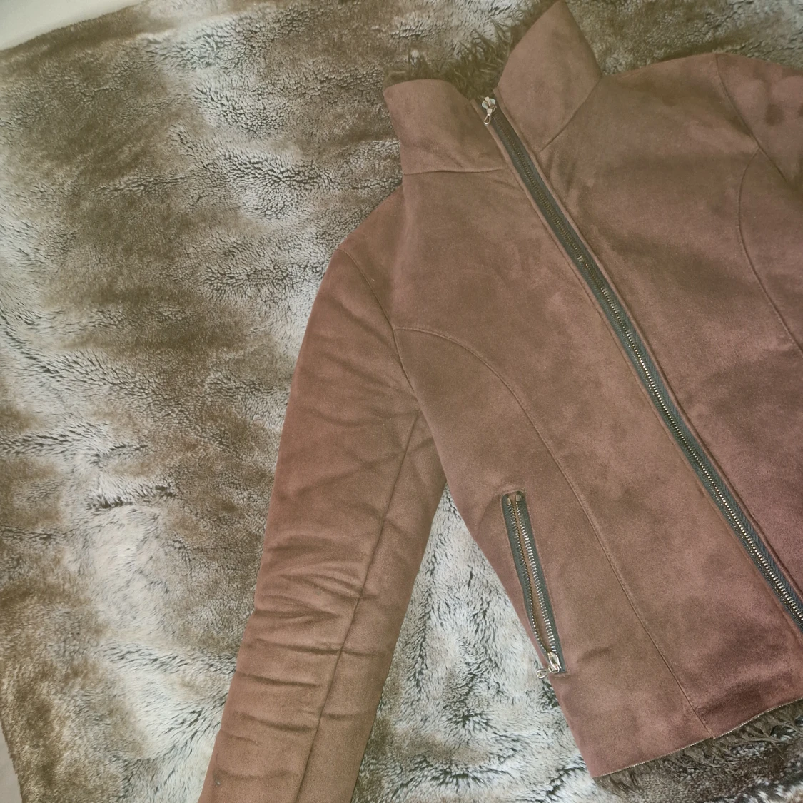 Archive mocha jacka med päls - 91