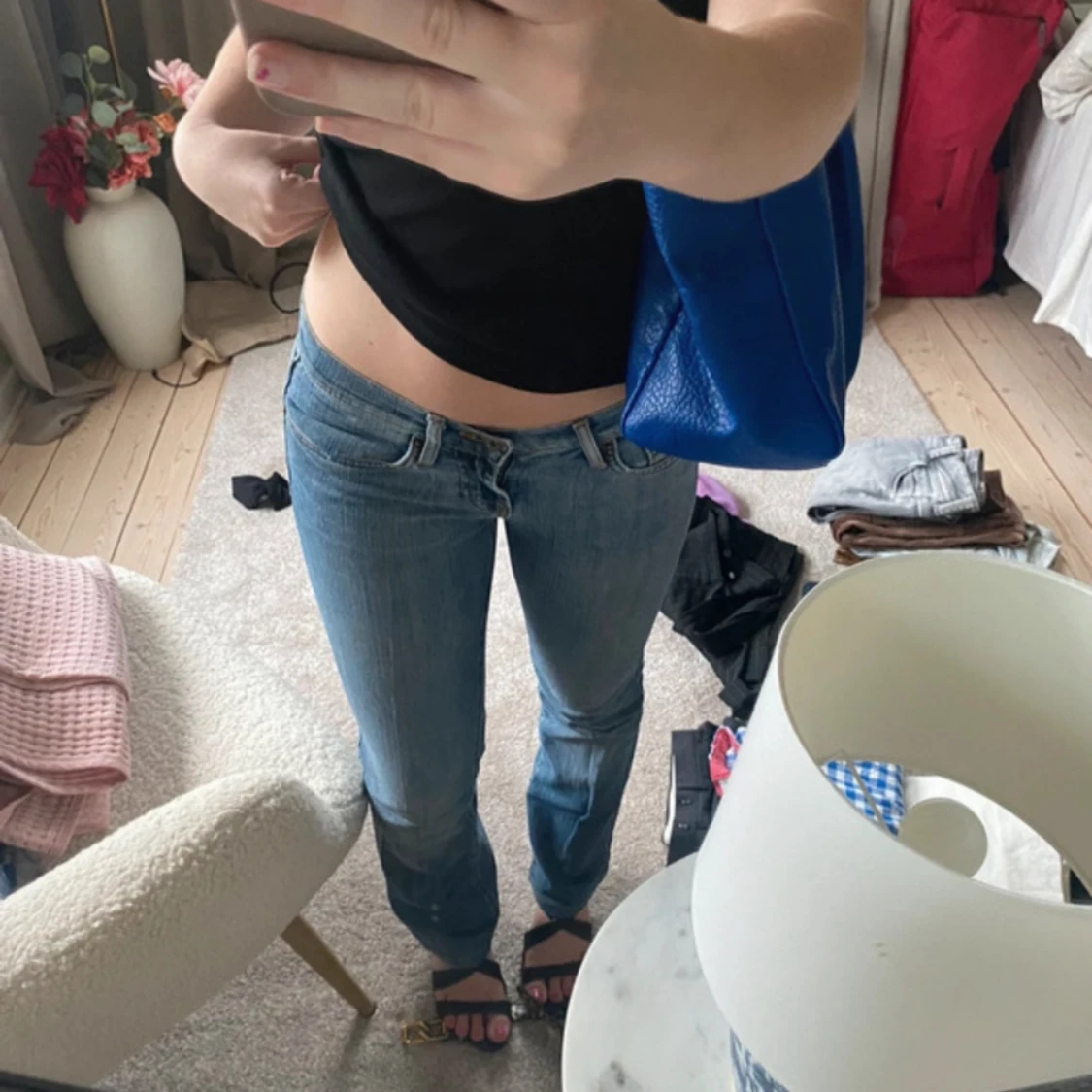 Lågmidjade jeans - 90