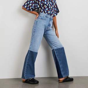 Gina tricot block jeans (wide). Strl 34/XS. God kvalitet.