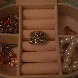 Ring - Säljer min Edblad ring men nitar på för att jag inte använder den längre pågrund av att har bytt till guld smycken, den är i storlek xs. Jag köpte för 400kr säljer för 250kr 🩷