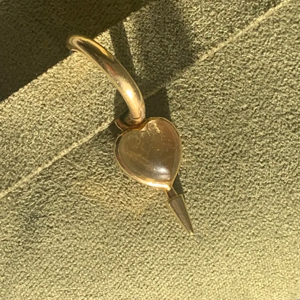 Säljer min lillasysters örhänge i guld från Maria Nilsdotter!❤️ Modellen heter Single love earring! örhänget med denna sten är slutsåld och går inte att köpa längre!!💘😇 Pris går att diskuteras vid snabb affär!. Accessoarer.