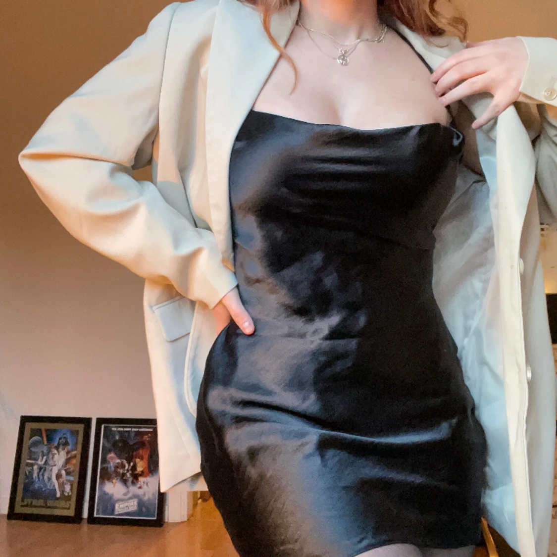 Satinklänning från ASOS