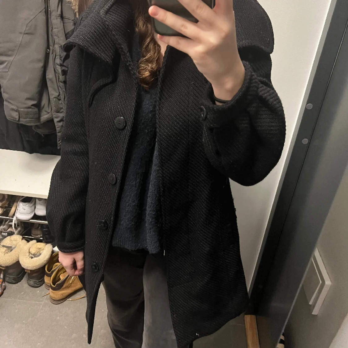 Vintage Mackage svart kappa - 90