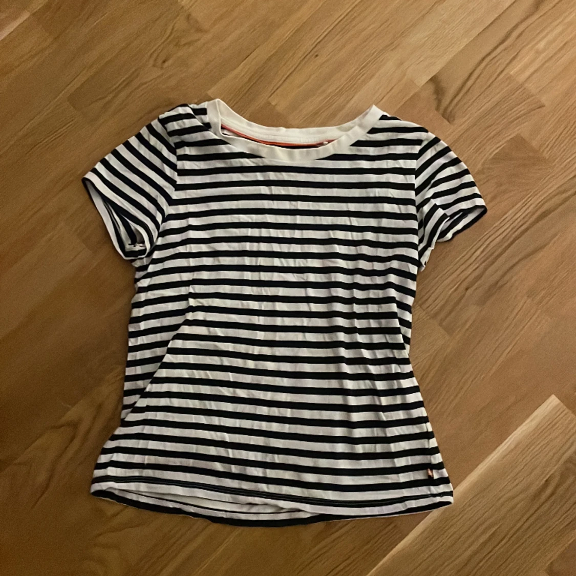 Mörkblå-vit Randig t-shirt - 90