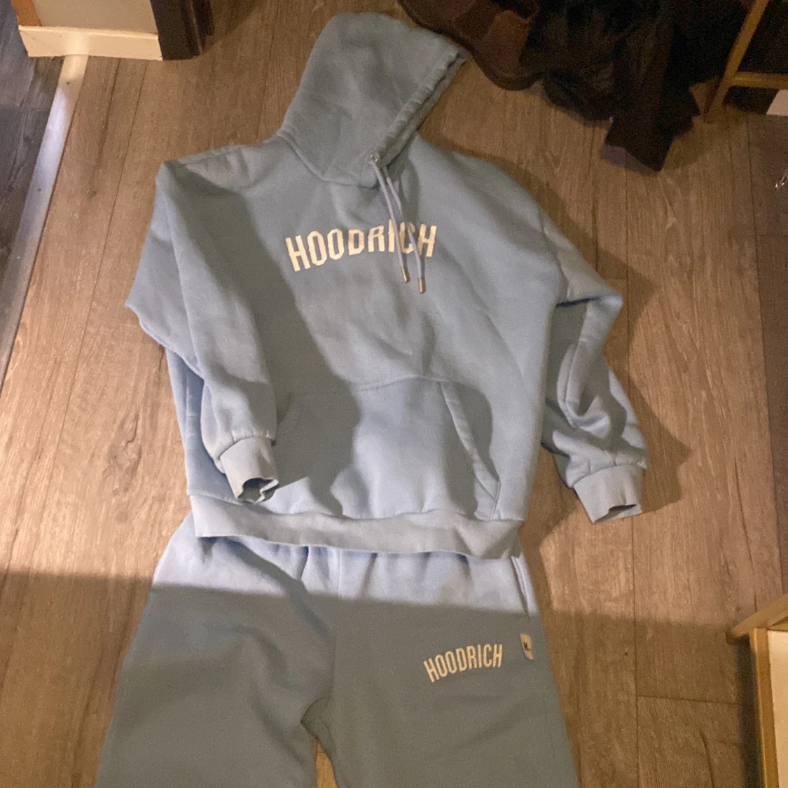 Blå hoodrich dress