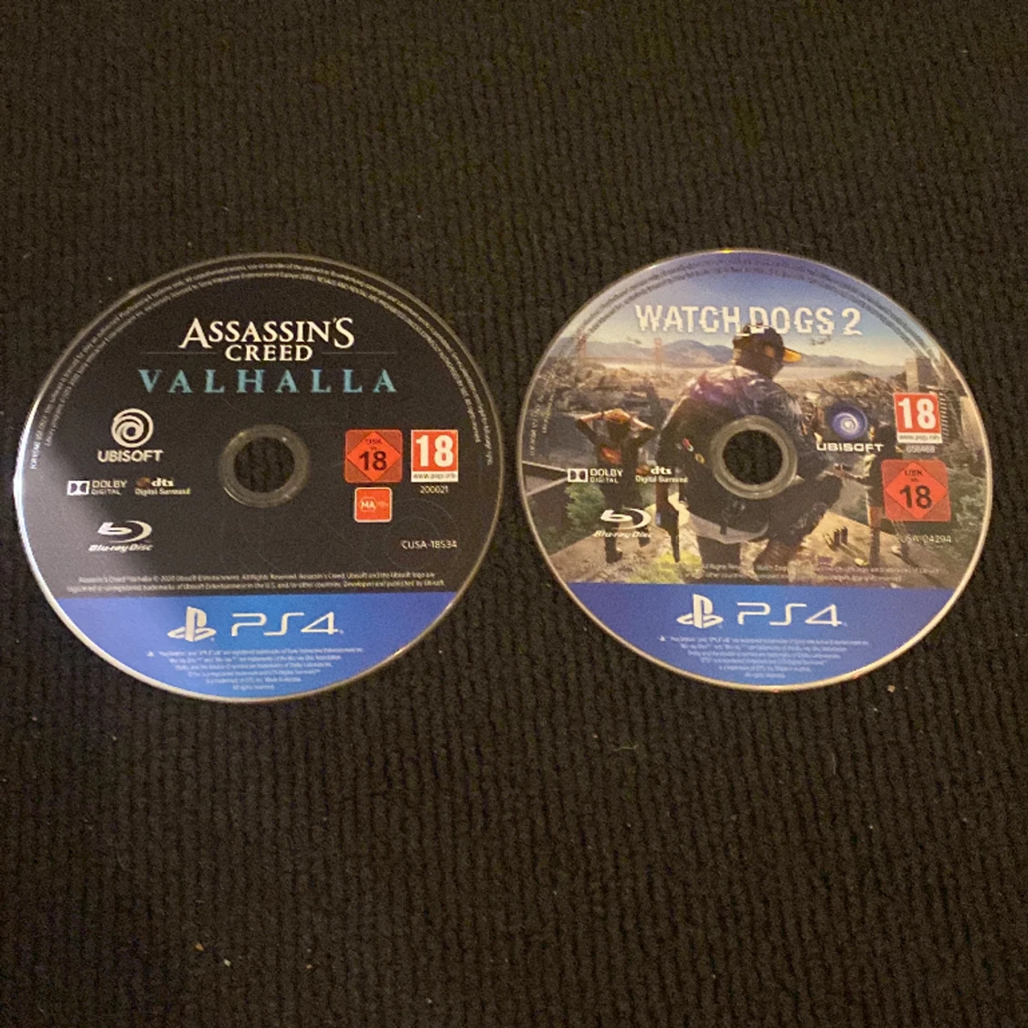 Säljer Watch dogs 2 och Assasins creed valhalla  - 91