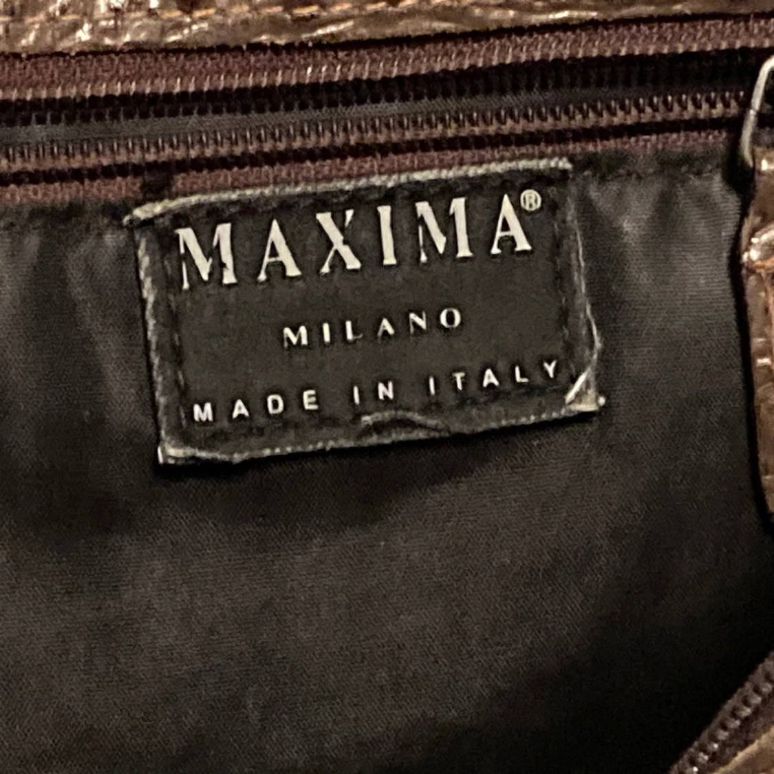 Maxima Milano made in Italy läder handväska  - 90