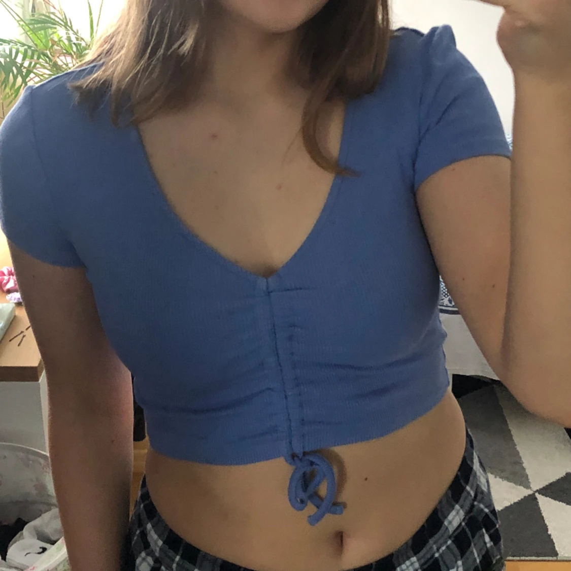 Crop top m. scrunch