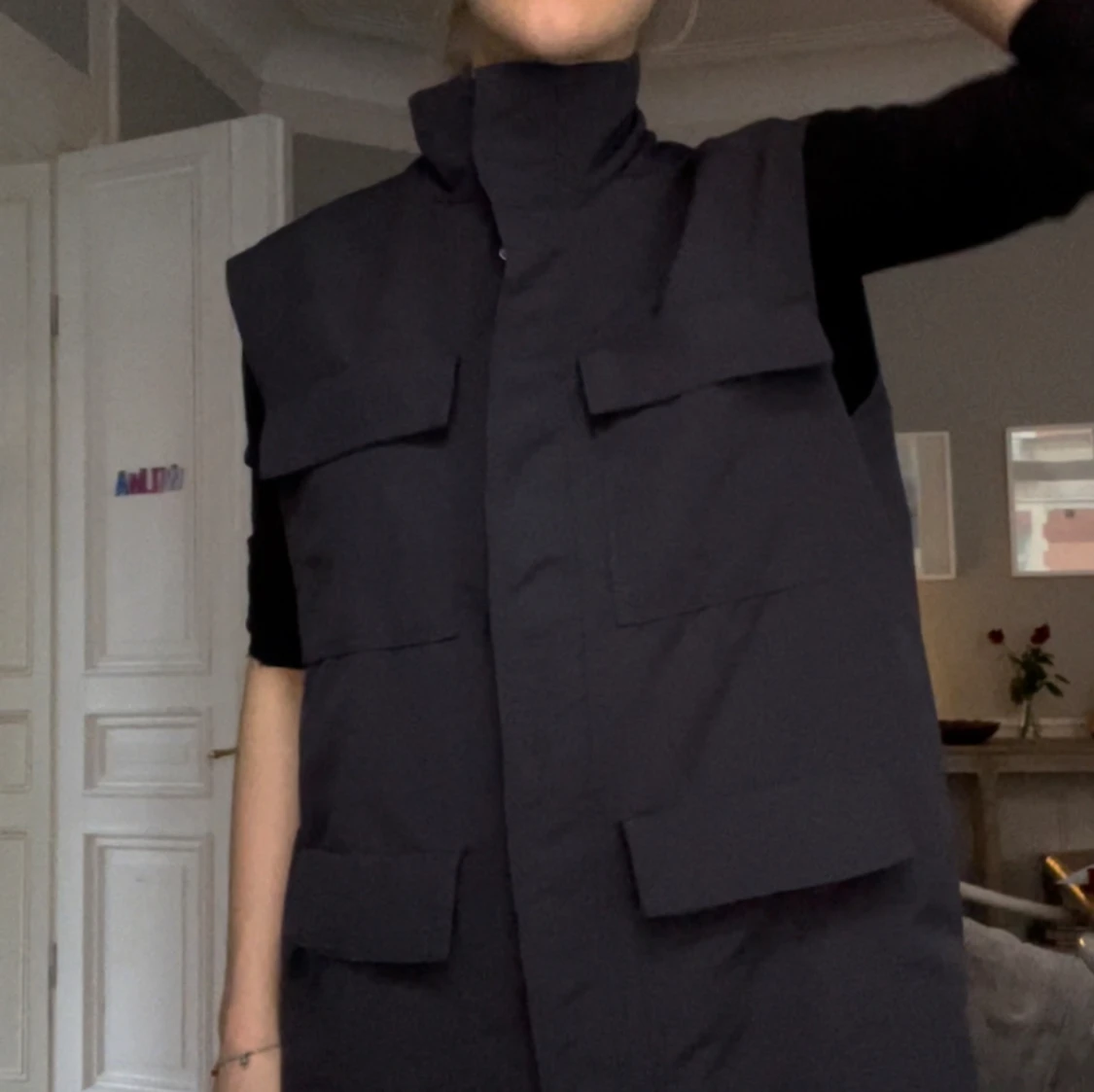 cool mörk grå väst - 90