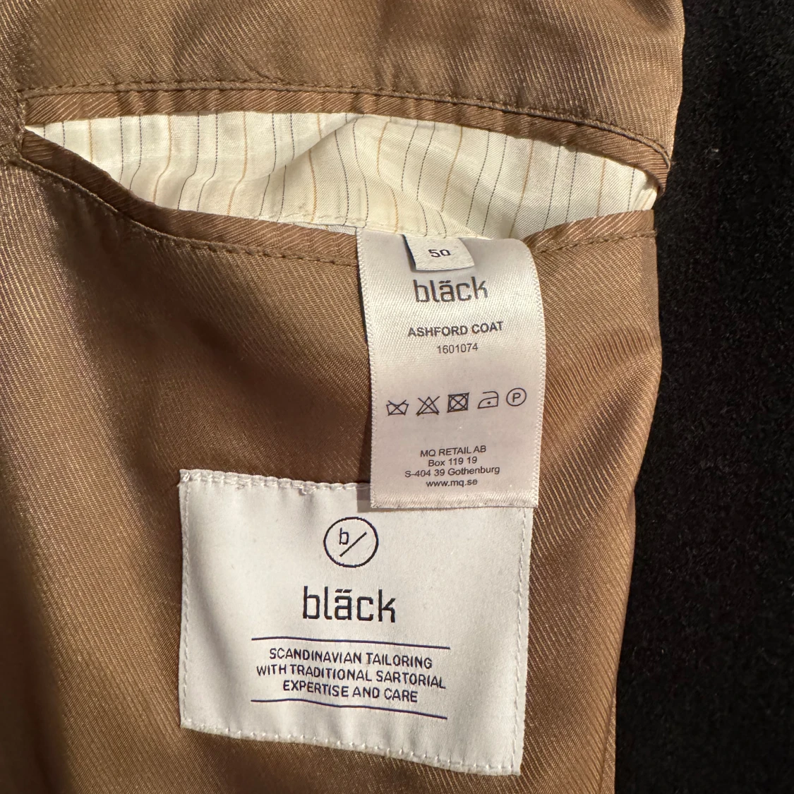 Svart överrock från MQ - 2
