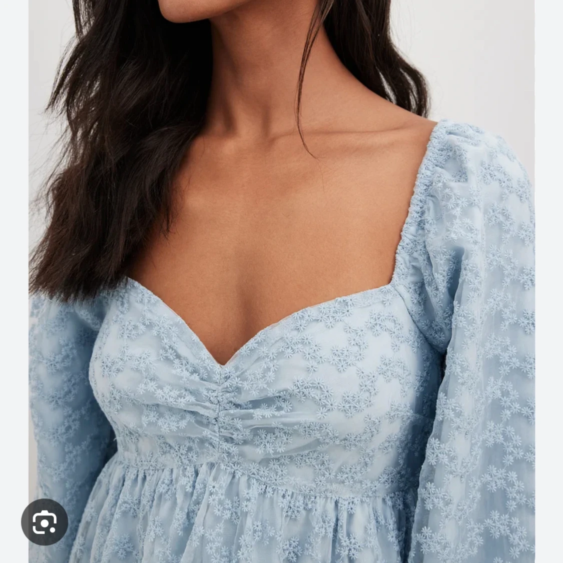 Ljusblå klänning - 90