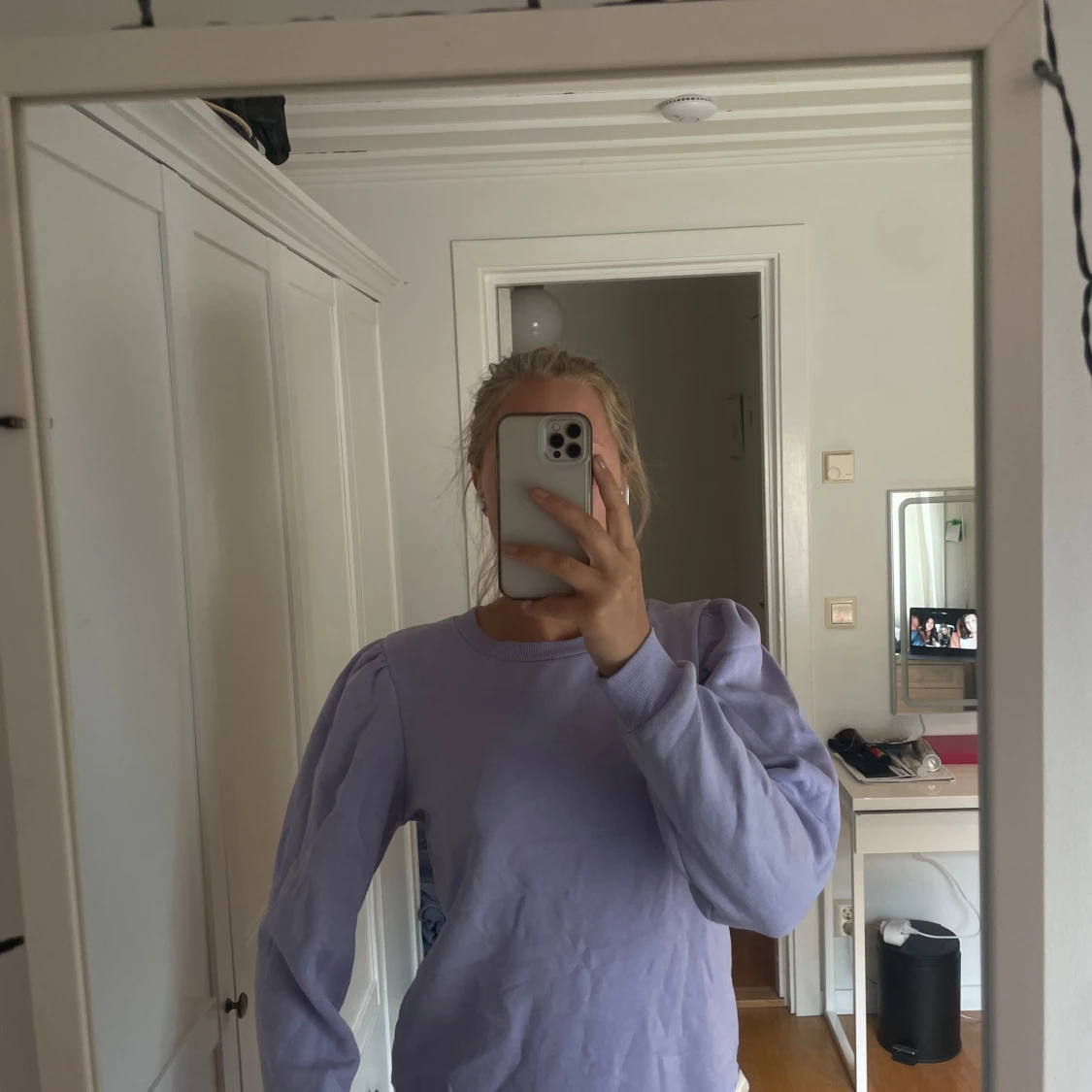Sweatshirt med puffärm  - 90