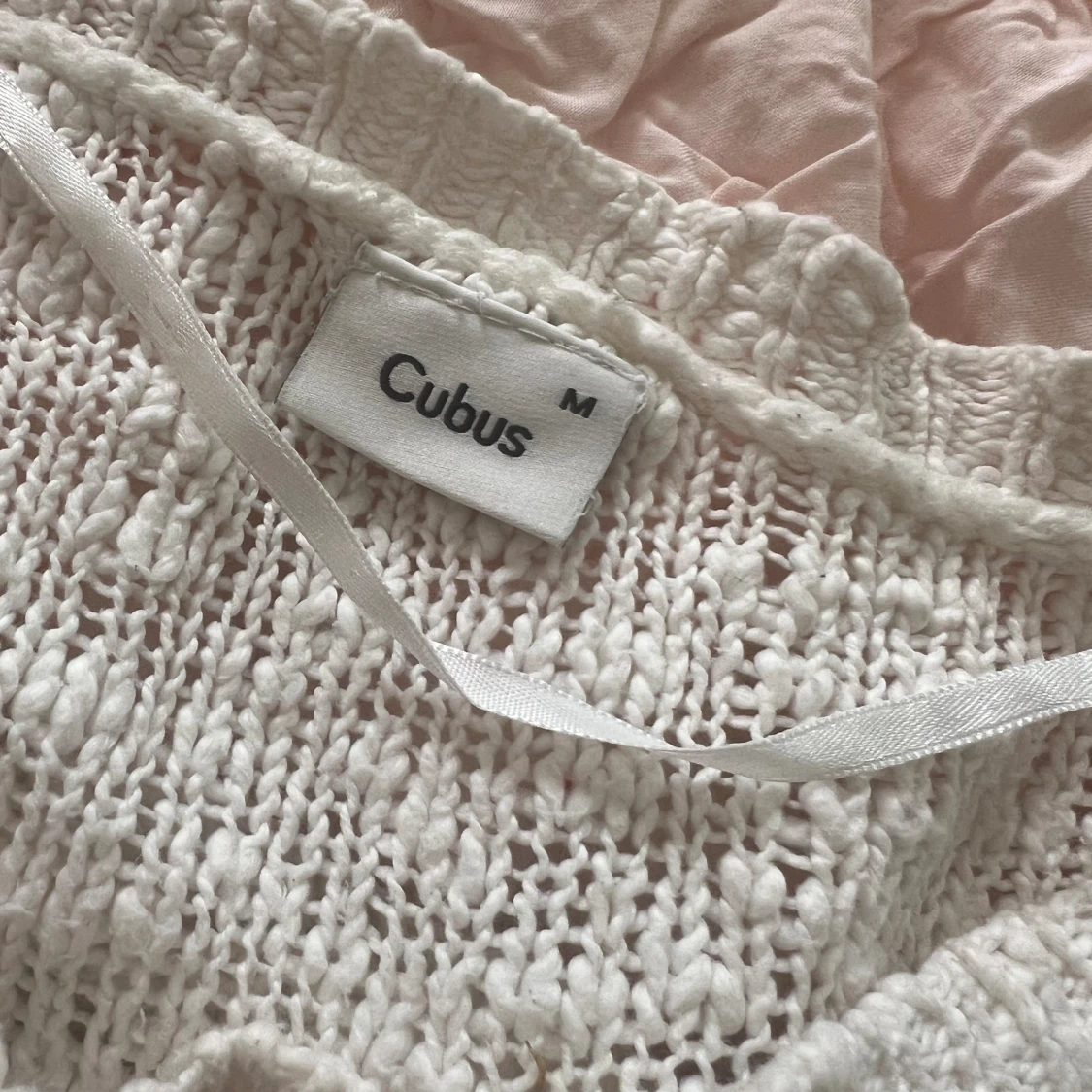 Vit långarmadtröja - 91