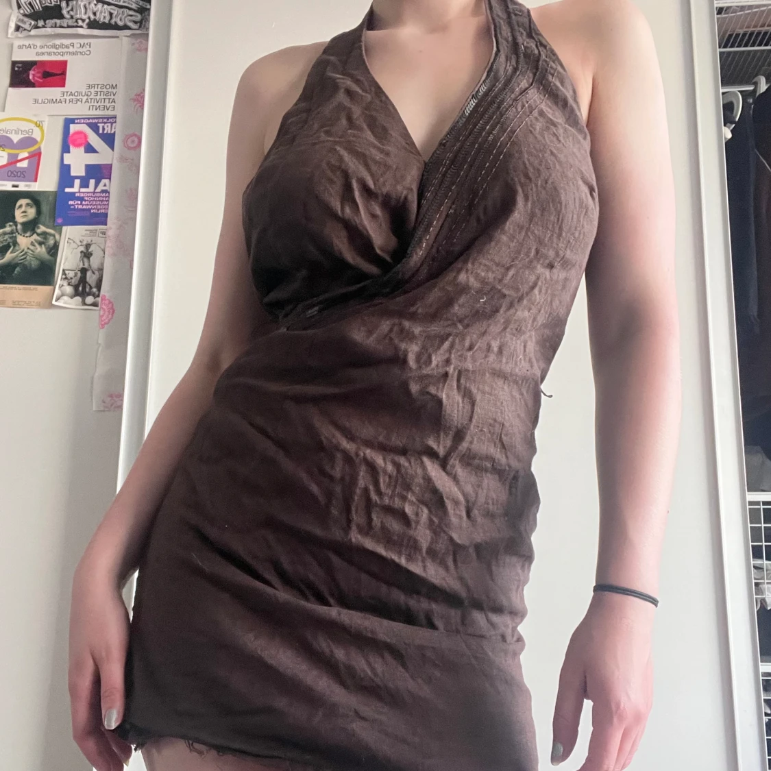 Brun klänning - 91