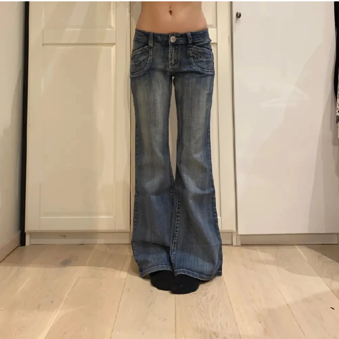 Lågmidjade jeans
