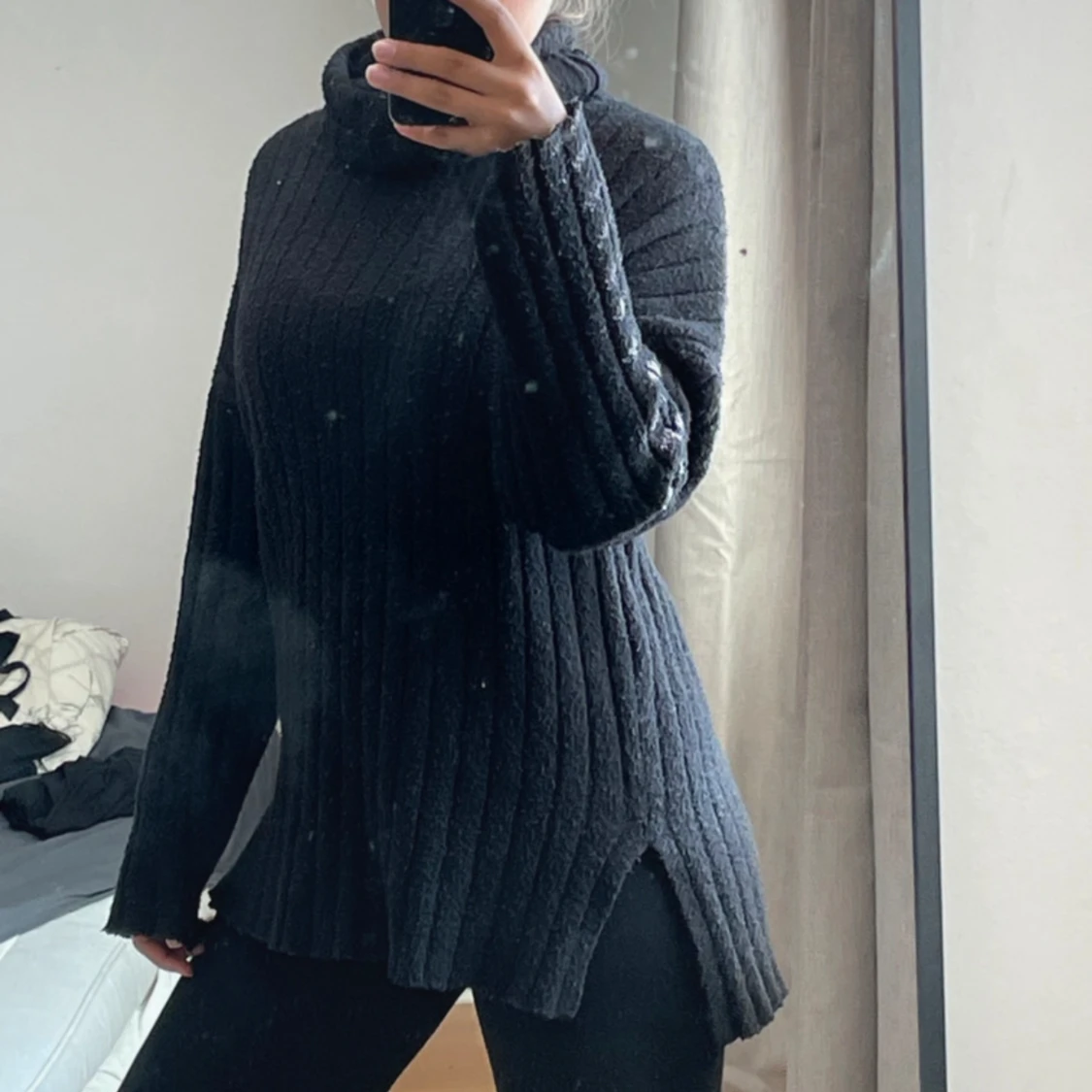 lång stickad tröja 