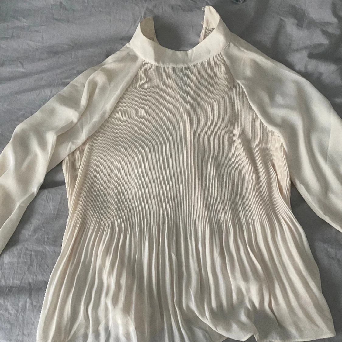 Beige/vit blus - 91