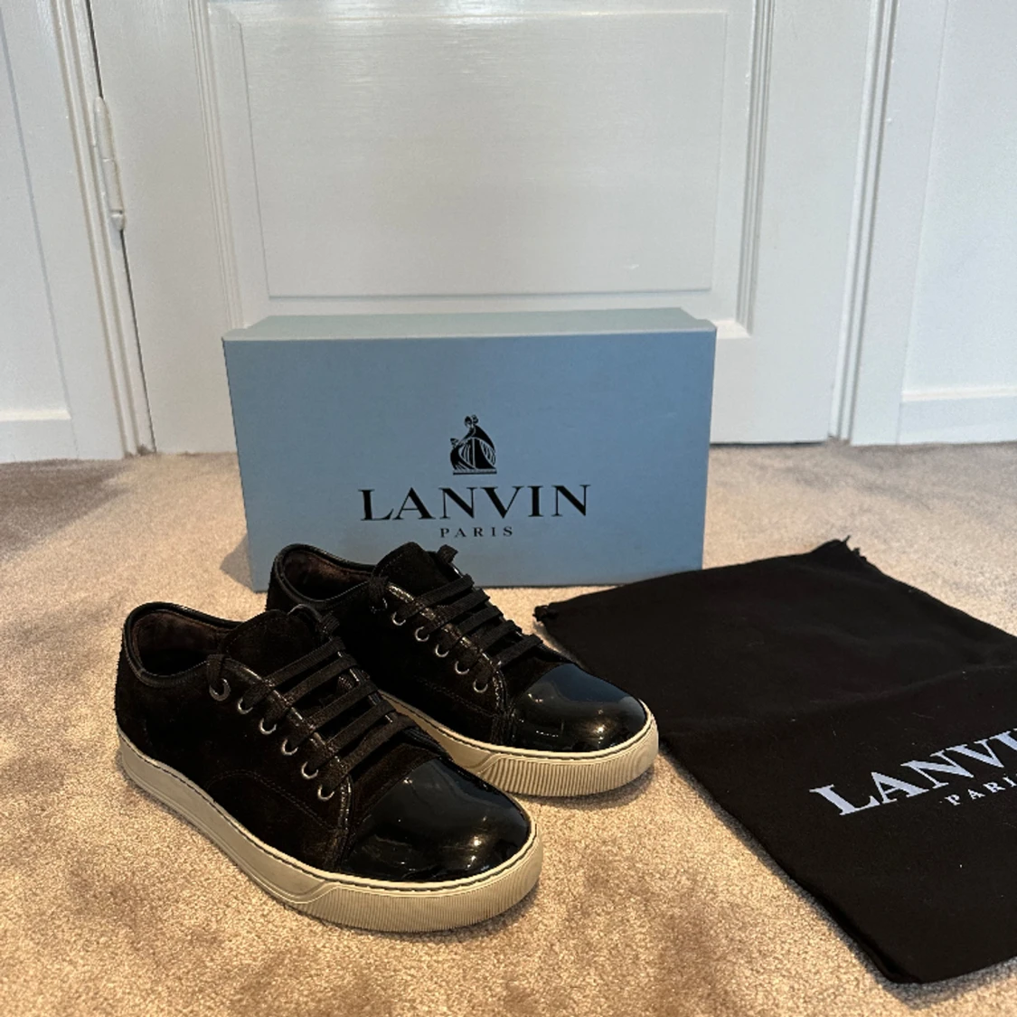 LANVIN Cap Toe Sneaker Black