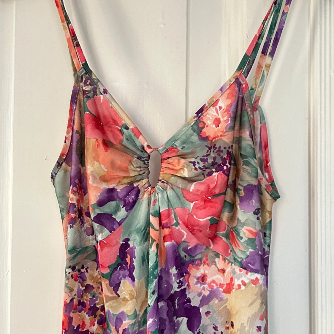 Multi color klänning  - 91