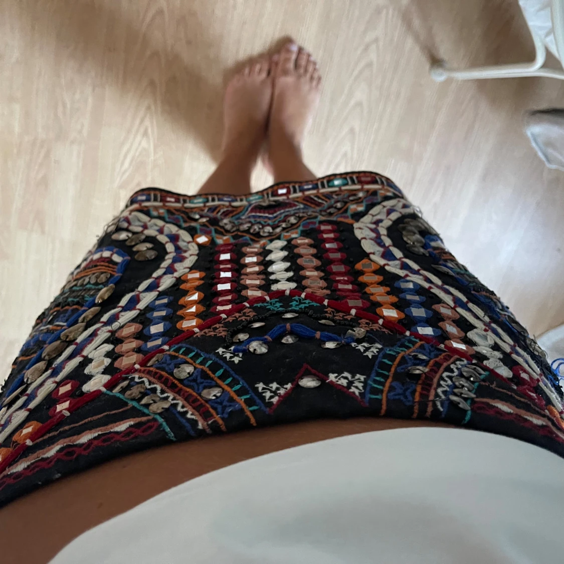 Kjol med paljetter  - 90